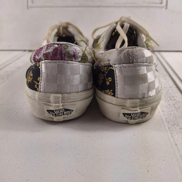Vans Off The Wall Womens Patchwork Floral White 8 - Picture 3 of 6